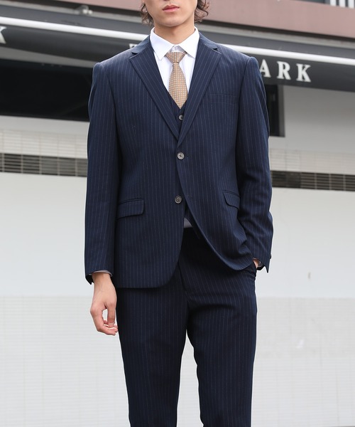 Cloudstyle セットアップ 「Cloudstyle」ストライプ スーツ/ ビジネス