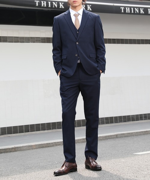 Cloudstyle セットアップ 「Cloudstyle」ストライプ スーツ/ ビジネス