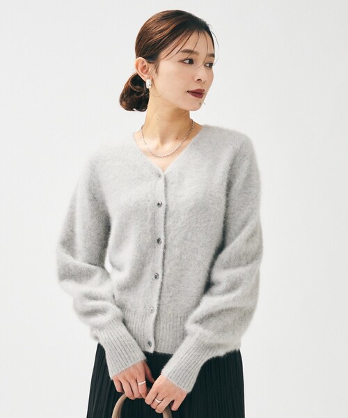 UNTITLED（アンタイトル） カーディガン 「ふわふわニット/前後2WAY