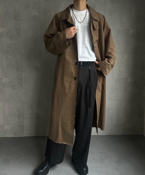 CREARE -LINO- ステンカラーコート コート カットオフ ステンカラー