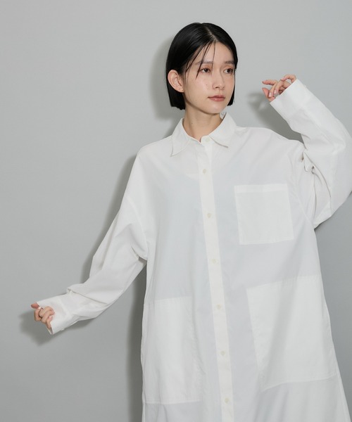 ADAM ET ROPE'（アダムエロペ） シャツワンピース 「ZOZO限定・多