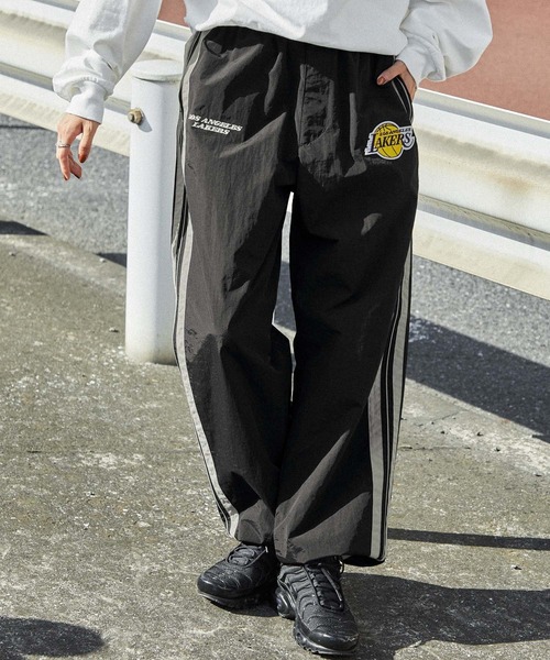 NBA パンツ NBA/エヌビーエー 別注 チームロゴ刺繍 サイドライン