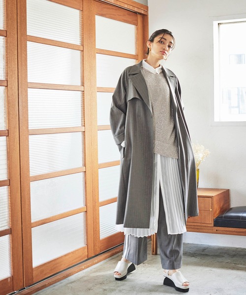 VERSEAU（ヴェルソー） コート チェスターコート ロングベンツ