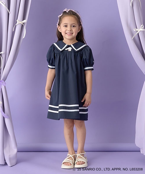 ワンピース 「サンリオキャラクターズ」シナモロールセーラー衿パフ