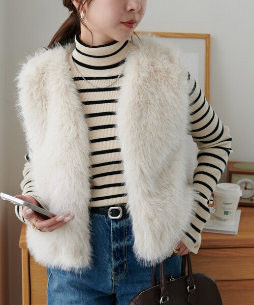 Discoat（ディスコート） ベスト ジレ 「ご好評につき新色追加