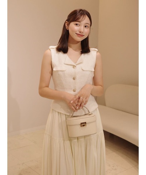 Her lip to ワンピース Emma Tweed Docking Dress : ZOZOTOWN Yahoo!店