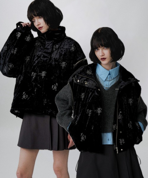 HARE（ハレ） ブルゾン アウター 2WAYエアサーマルジャガードブルゾン