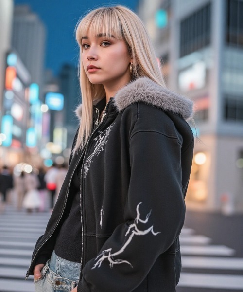 KOM（ドットコム） パーカー A'GEM/9 × 「.kom/ドットケーオーエム