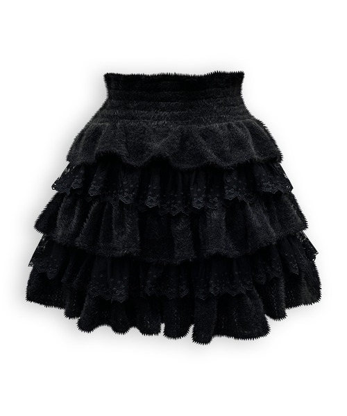 Honey Cinnamon（ハニーシナモン） スカート ポイントレースティアード