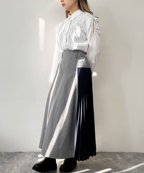 179/WG スカート プリーツMIXスカート : ZOZOTOWN Yahoo!店 - 通販