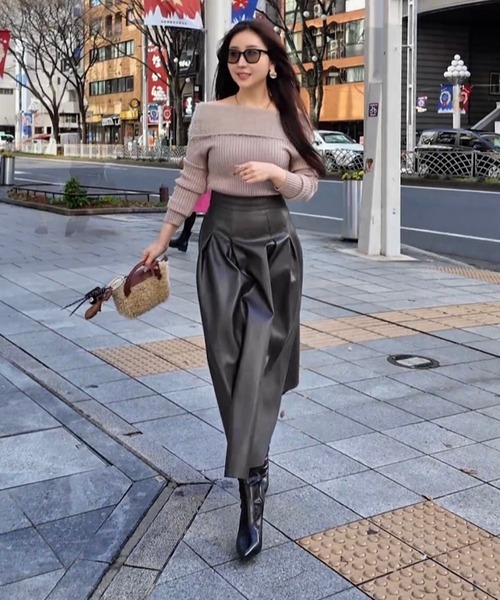 THEODORIC.dy（セオドリックディ） スカート ヘップバーンレザーロング