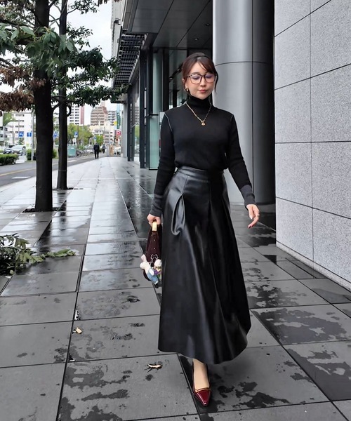 THEODORIC.dy（セオドリックディ） スカート ヘップバーンレザーロング