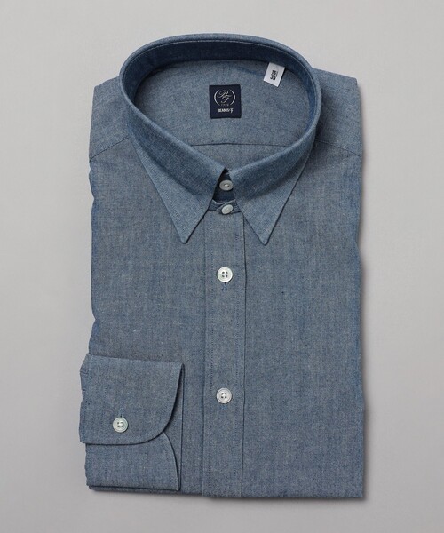 BEAMS F（ビームスF） シャツ BEAMS F / シャンブレー タブカラー