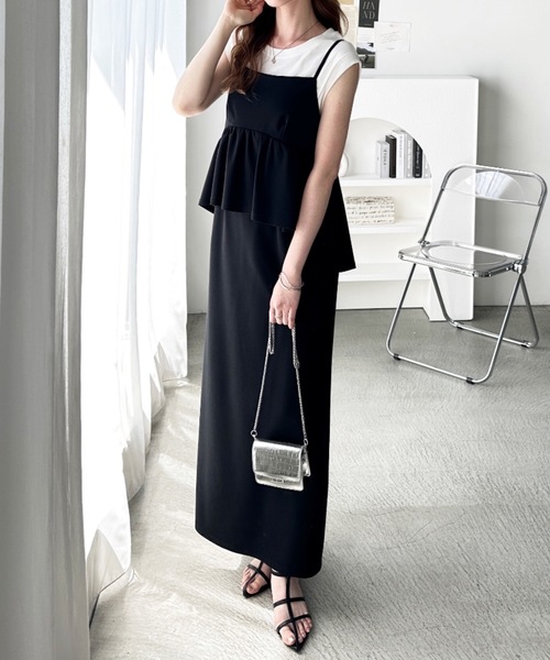 Rene◇ノースリーブワンピース/36/ポリエステル/BEG/5536060 Rene