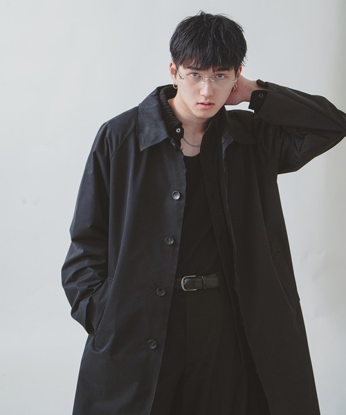 ZIP FIVE -White Line- ステンカラーコート コート 「White Line