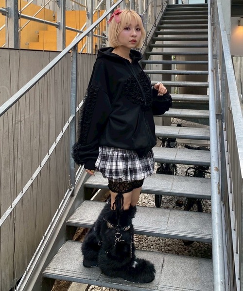 Candy Stripper（キャンディーストリッパー） パーカー HEART FRILL