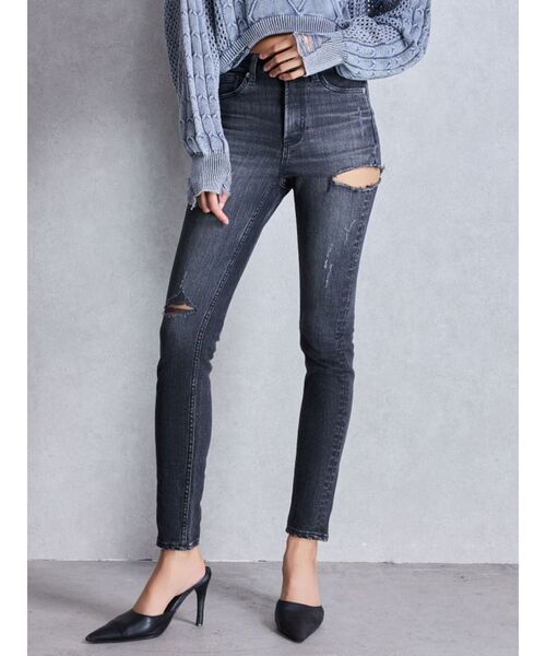 GYDA（ジェイダ） ジーンズ デニム デニムパンツ ミドルウエストサイド