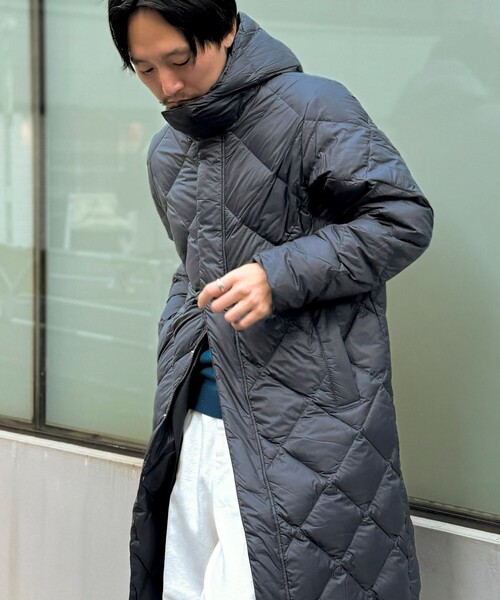 TAION（タイオン） ダウンコート L チャコールグレー メンズ