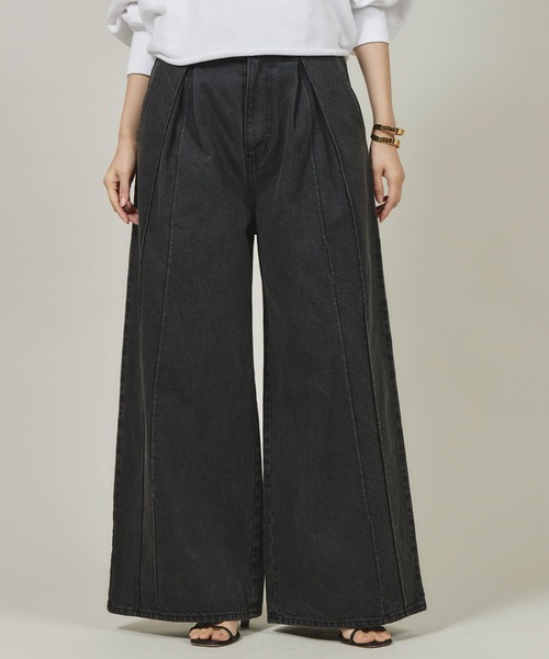 Curensology（カレンソロジー） ジーンズ デニム デニムパンツ /タック