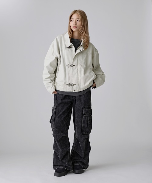 コート ジャケット 「SET-UP着用可能」ファイヤーマンショート丈ダック