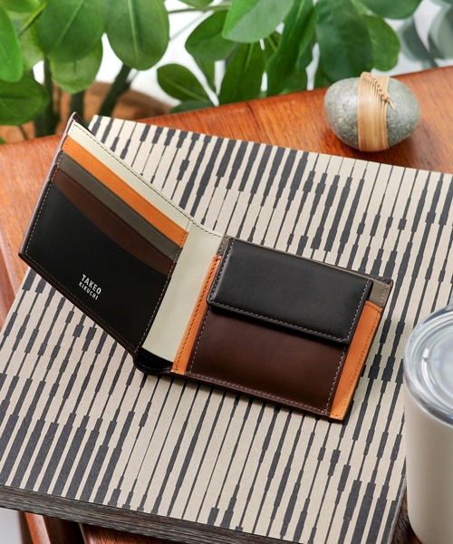 TAKEO KIKUCHI（タケオキクチ） 財布 アンティーク調レザー 2つ折り