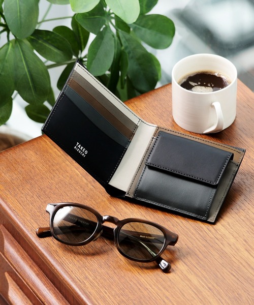 TAKEO KIKUCHI（タケオキクチ） 財布 アンティーク調レザー 2つ折り