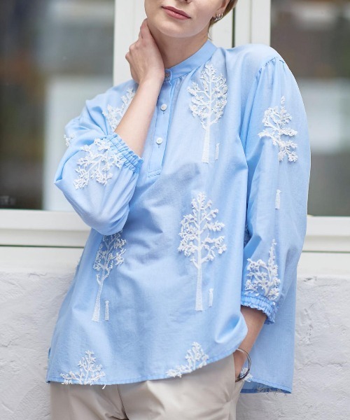 STUDIO PICONE（スタジオピッコーネ） ブラウス シャツ コットン100