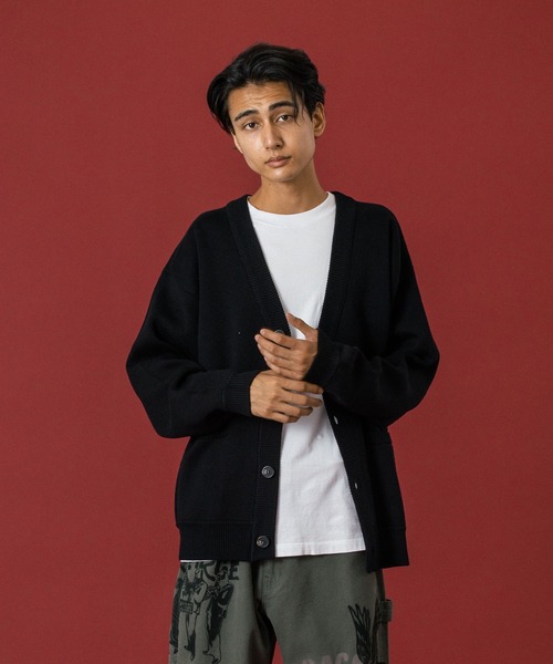 XLARGE（エクストラ ラージ） カーディガン OG KNIT CARDIGAN メンズ