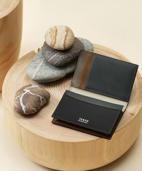 TAKEO KIKUCHI（タケオキクチ） 名刺入れ アンティーク調レザー 名刺