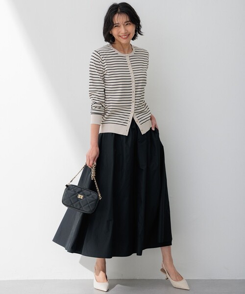 23区（ニジュウサンク） スカート 「洗える」ルミエールタフタ フレア