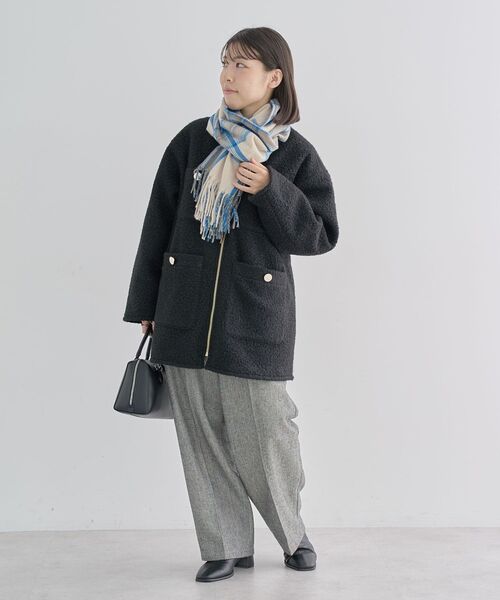 ELENCARE DUE パンツ ツイードカーブパンツ レディース : ZOZOTOWN