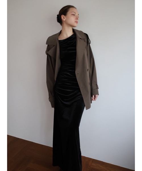 celon ワンピース shirring drape velour dress : ZOZOTOWN Yahoo!店