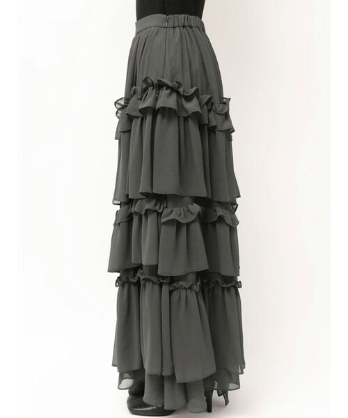 ELENDEEK（エレンディーク） スカート シフォンティアードスカート