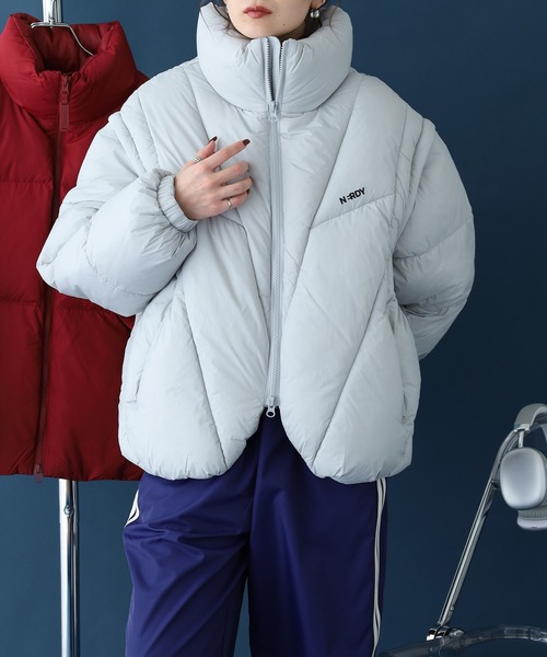 NERDY ダウンコート ダウンジャケット フラグメントデタッチャブル