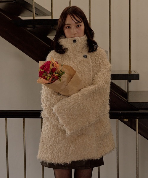 mideal（マイディール） コート アウター poodle middle coat