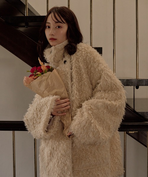mideal（マイディール） コート アウター poodle middle coat