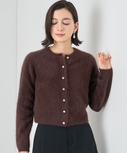 ANAYI（アナイ） カーディガン フラッフィアソート釦ショート