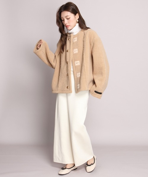 ムートンコート ボアコート 「シーズン最終値下げ」2WAYリバーシブル