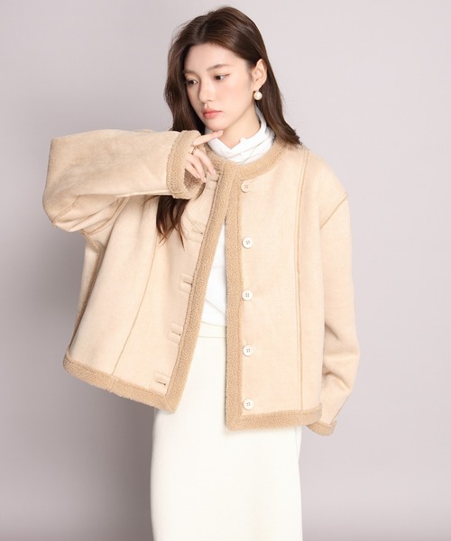 ムートンコート ボアコート 「シーズン最終値下げ」2WAYリバーシブル