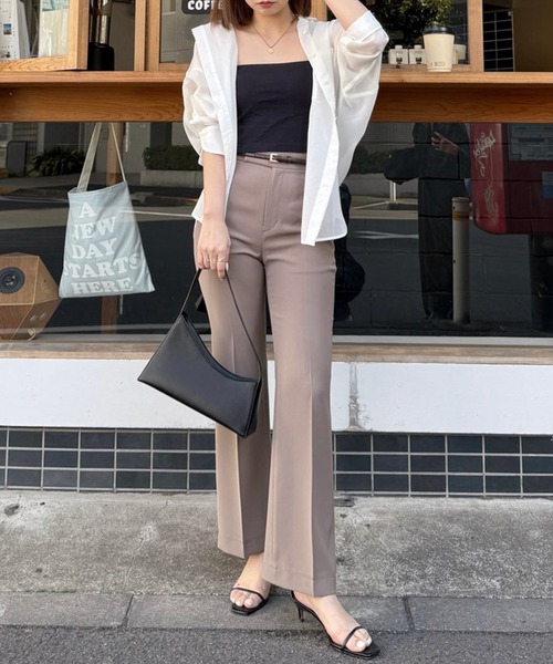 anuans（アニュアンス） ブラウス シャツ ミニマルシアーオーバー