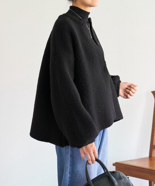 BEARDSLEY（ビアズリー） カーディガン パフ袖ニットコート レディース