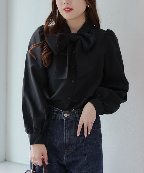 continuer de NICE CLAUP ブラウス シャツ 「リバイバルアイテム」「新