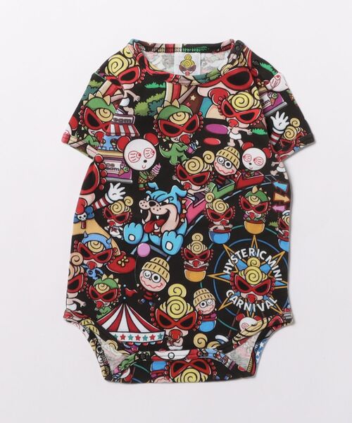 HYSTERIC MINI ヒョウ柄ロンパース 70cm HYSTERIC MINI ヒョウ柄