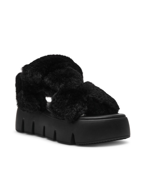 STEVE MADDEN（スティーブ・マデン） サンダル ファー厚底サンダル/S