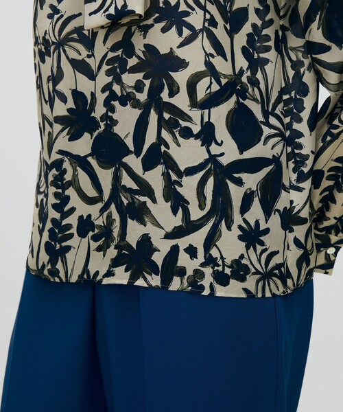 TOMORROWLAND collection ブラウス シャツ ホヤリーフプリント