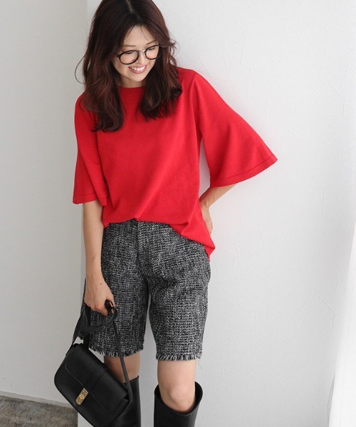 Pierrot（ピエロ） パンツ ツイードショートパンツ レディース