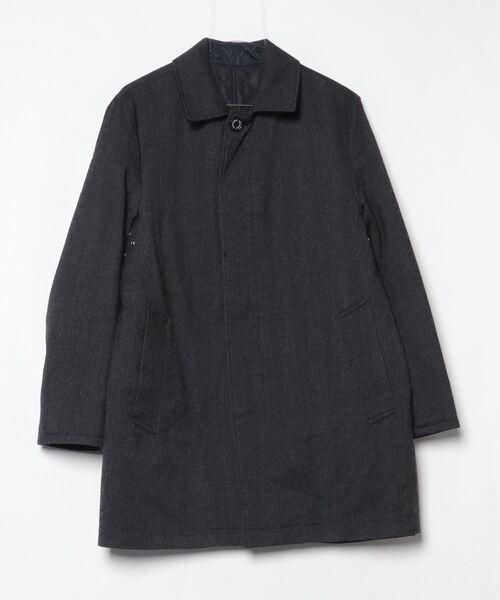 マッキントッシュ フィロソフィー ウールステンカラーコート グレー