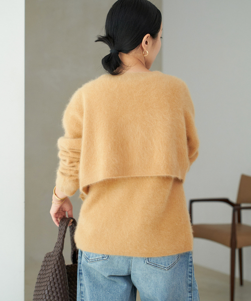 plage（プラージュ） カーディガン Light Fur Short カーディガン