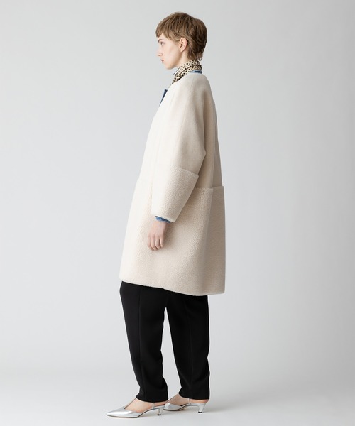 allureville（アルアバイル） リバーシブルボアコート レディース