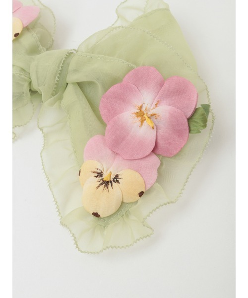 PINK HOUSE（ピンクハウス） ブローチ パンジーコサージュ使いソフト